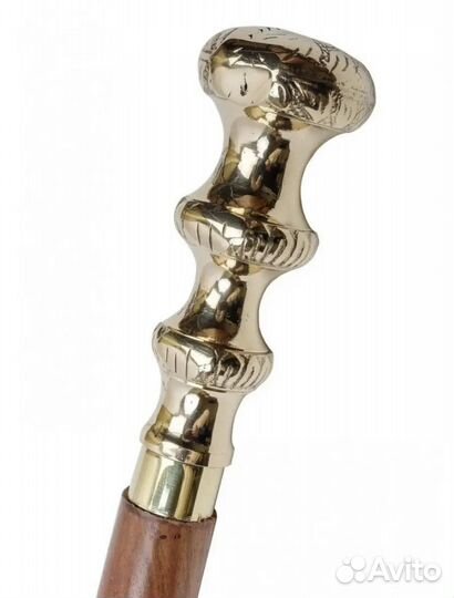 Трость деревянная со вставками