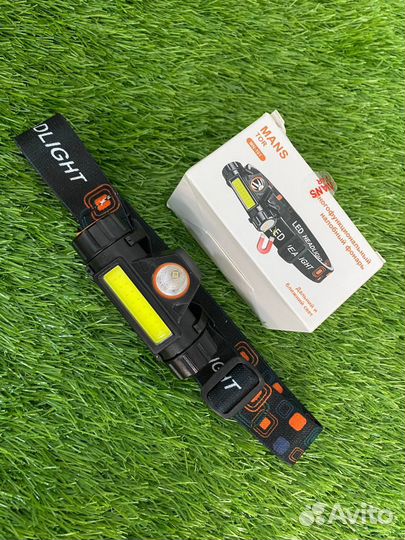 Налобный фонарь С магнитом В корпусе