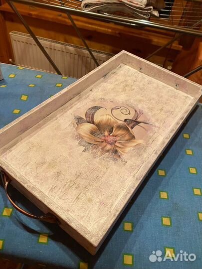 Поднос ручная работа