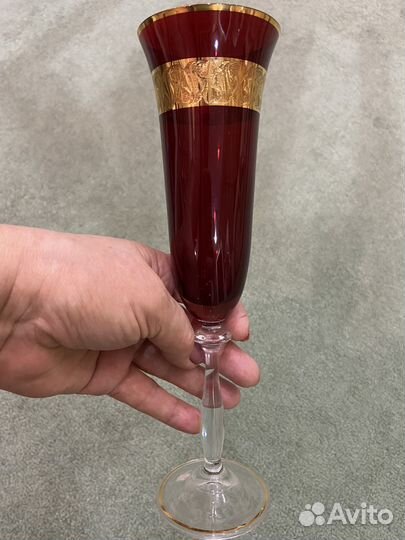 Бокалы, фужеры,рюмки богемские