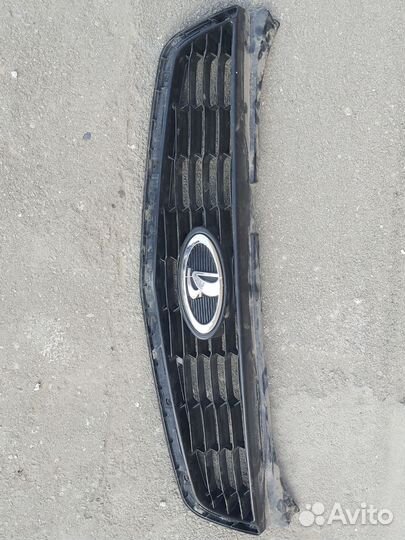 Решётка на бампер приора 2