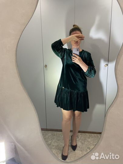 Платье бархатное