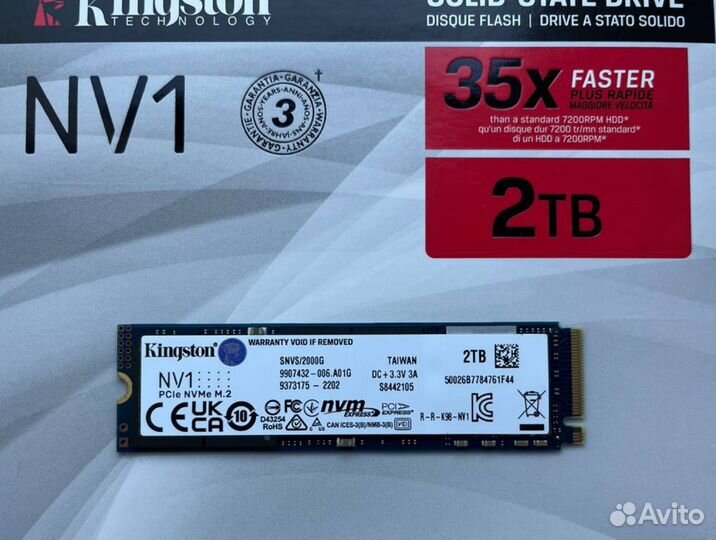 SSD Kingston NV1 2Tb, M.2 2280 (на гарантии)