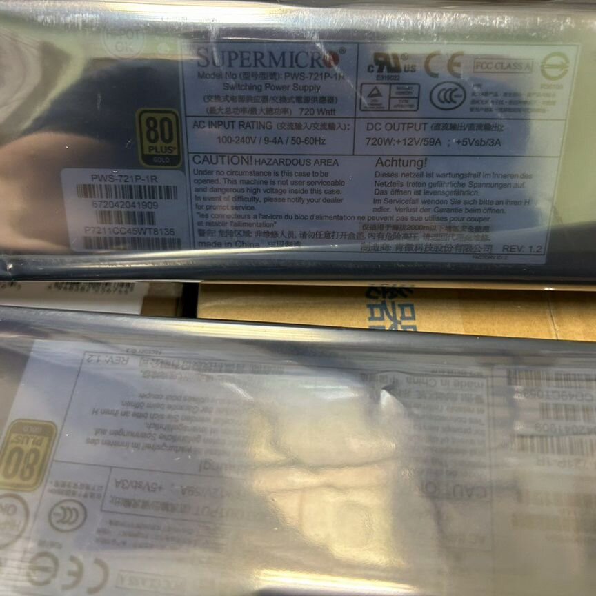 [PWS-721P-1R] Блок Питания Supermicro 720вт Бу Pws-721p-1r