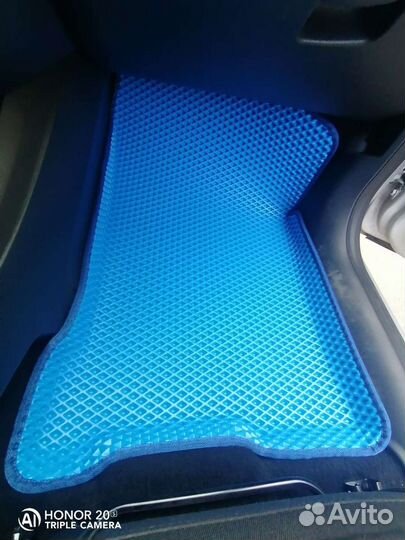 EVA Эва коврики на лада Веста синие