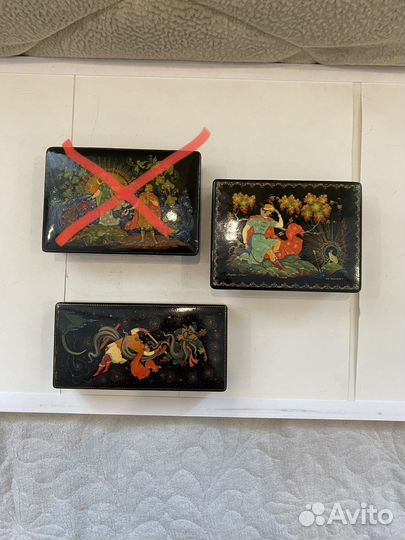 Шкатулки.Лаковые миниатюры