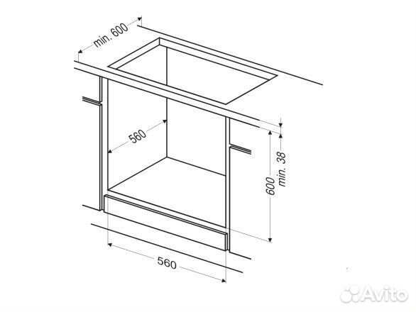 Электрический духовой шкаф новый Hansa boei 64462