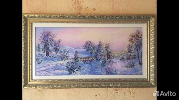 Картина на холсте бисером