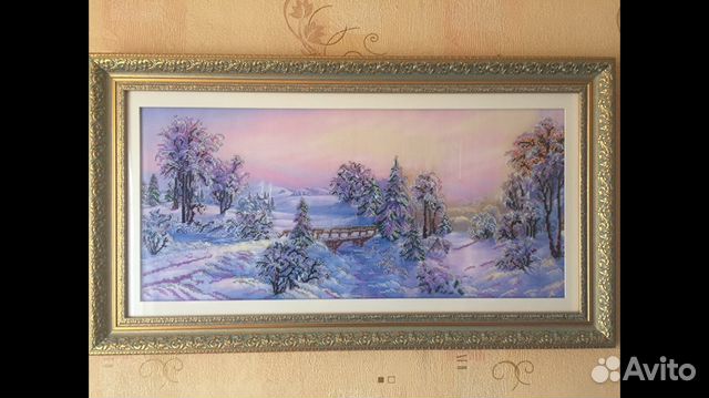 Картина на холсте бисером