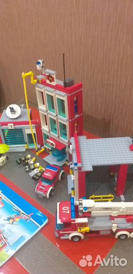 Конструктор аналог lego пожарная станция