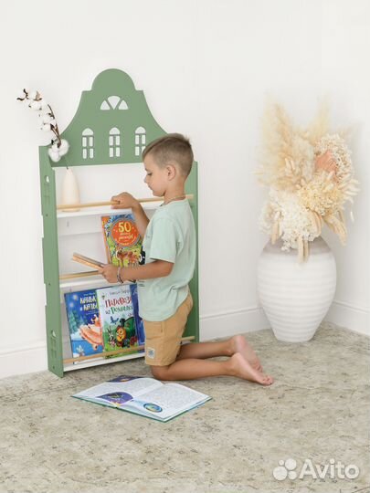 Стеллаж детский для книг 