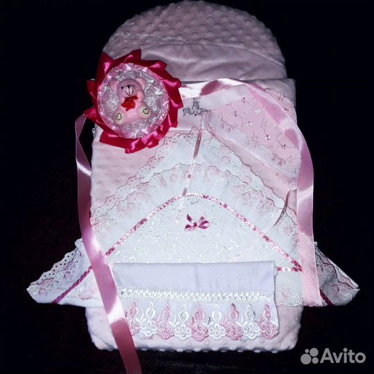 Новый конверт на выписку для девочки