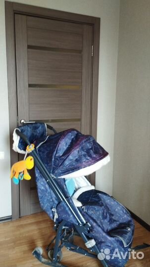 Детские санки коляска ника