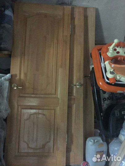 Двери межкомнатные деревянные массив сосна б/у