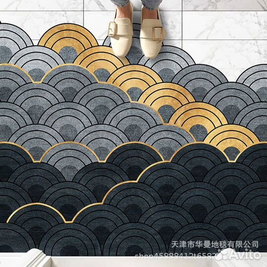 Коврик в прихожую соты