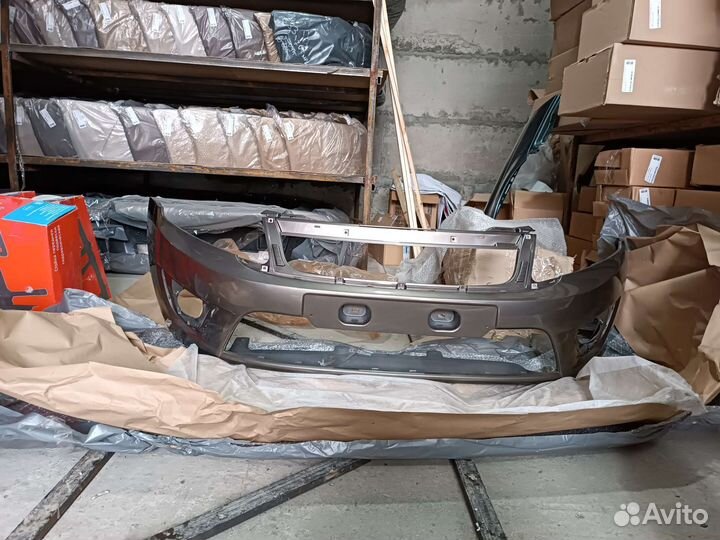 Бампер передний LADA granta цвет кориандр