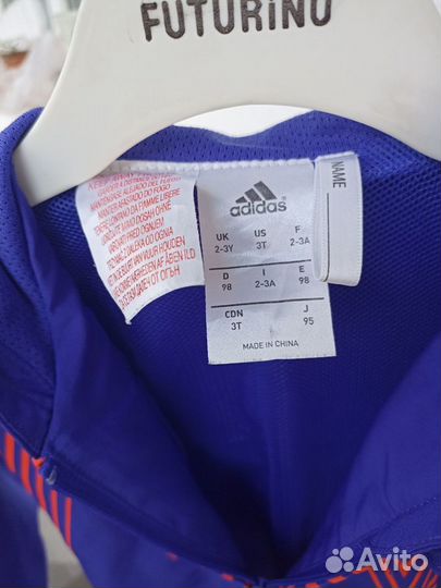 Детская спортивная кофта ветровка adidas 98 р