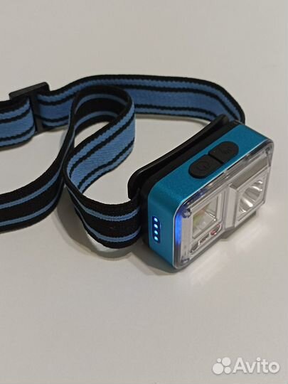 Фонарь налобный 1+1 GL-XQT4 с датчиком движения