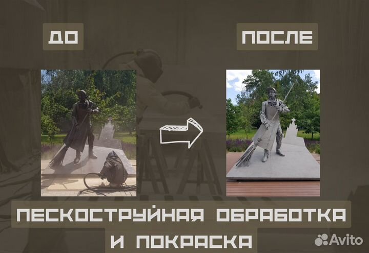 Пескоструйная обработка, покраска