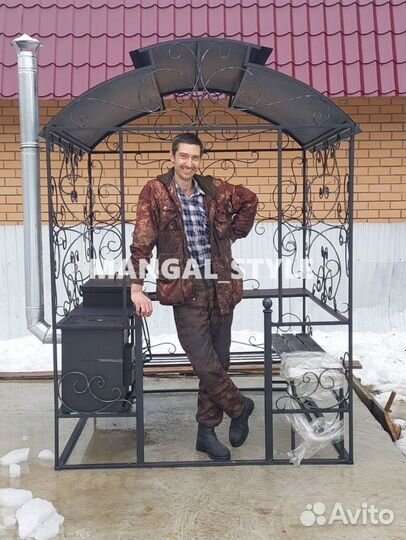 Мангал с печью