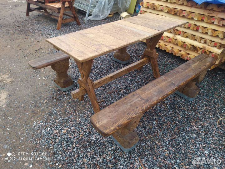 Скамейки лавочки со столом уличные