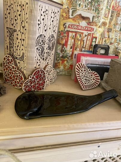 Тарелочка для закусок, бутылка