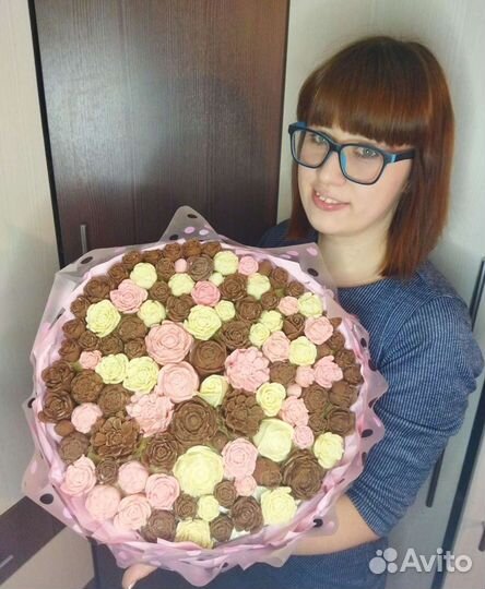 Шоколадные розы букет цветы