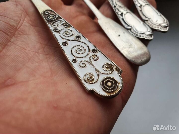 Серебряные ложки 84 875 пробы