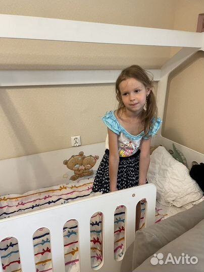 Детская кровать 80 160 домик