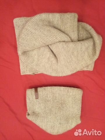 Шапка зимняя и шарф снуд