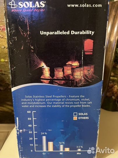 Винт от лодочного двигателя Yamaha 40л.с. Новый