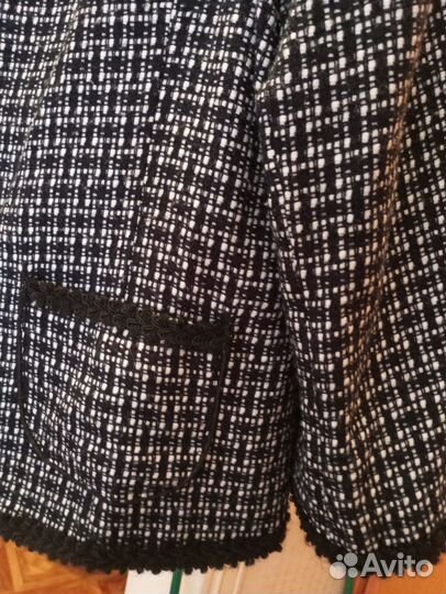 Твидовый жакет 54размер