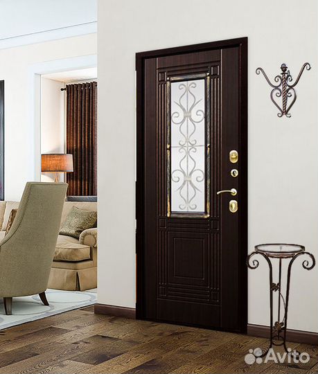 Входные двери в коттедж, дом мку-743