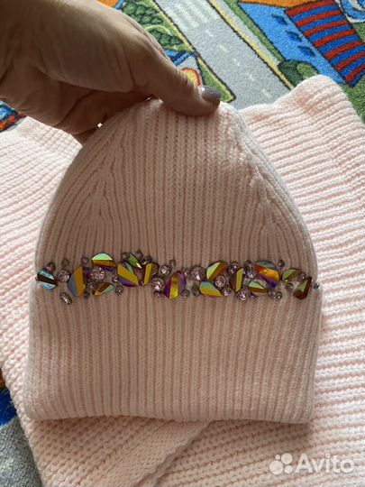 Комплект шапка и снуд женский