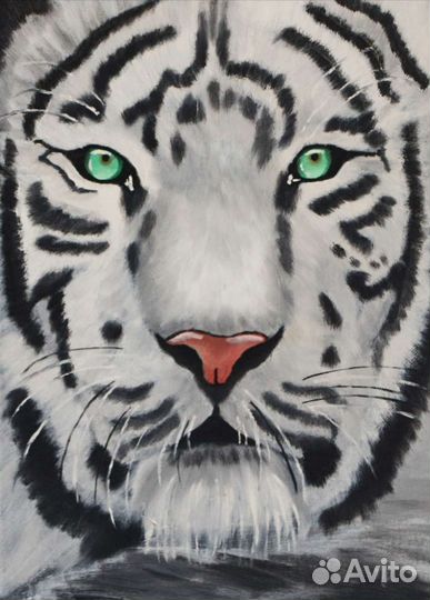 Декоративные картины/Анималистика Белый тигр