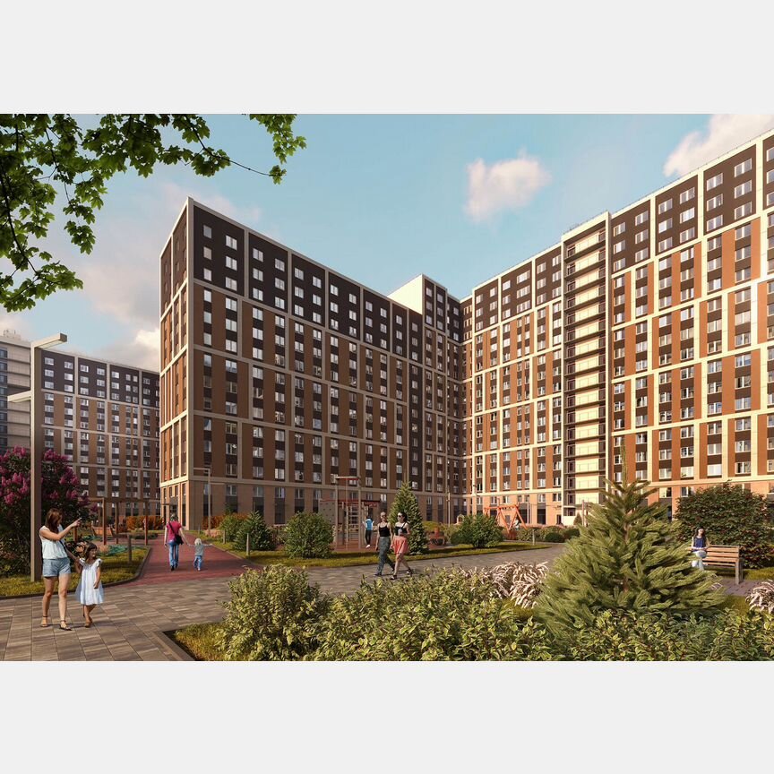 1-к. апартаменты, 36,8 м², 4/17 эт.