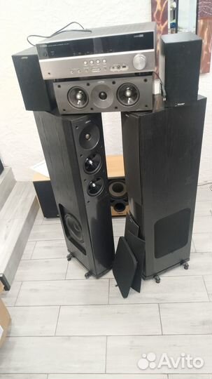 Ресивер yamaha 4K Hdmi arc и 5.0 большие jamo