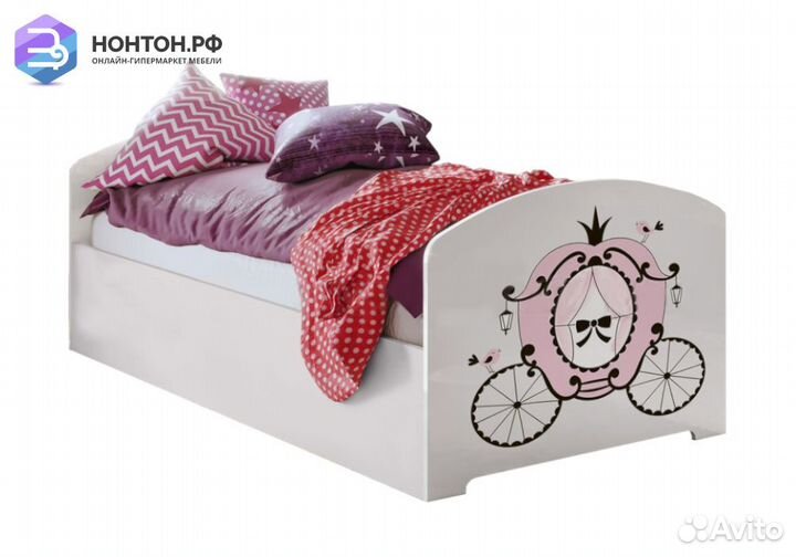 Кровать Принцесса белая