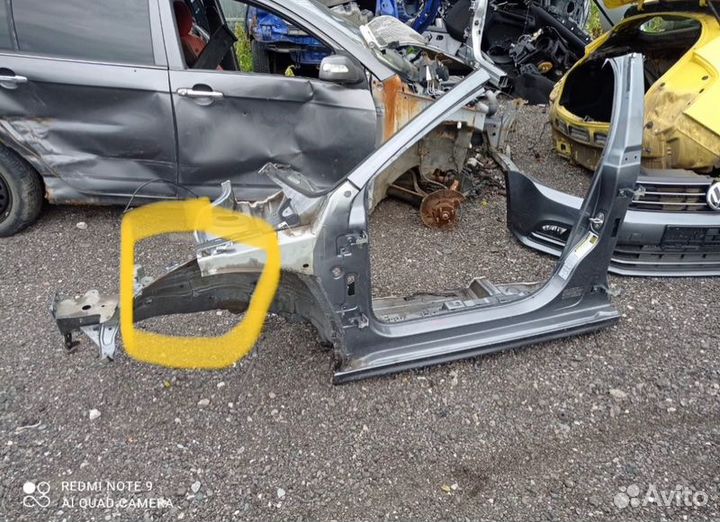 Лонжерон с порогом левый Volkswagen Jetta 6 1.8