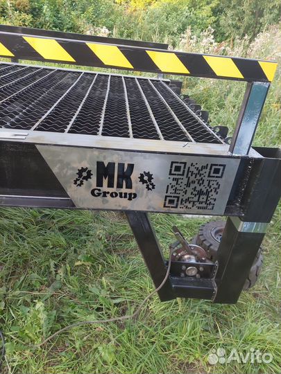 Эстакада (рампа) мобильная. Разгрузка авто