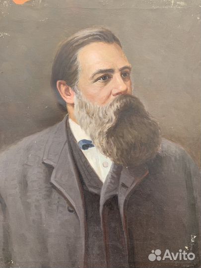 Картина маслом на холсте старинная