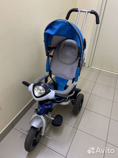Детский велосипед коляска с ручкой
