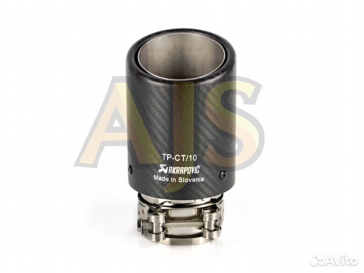 Насадка на глушитель Akrapovic style карбон 63/89 матовый