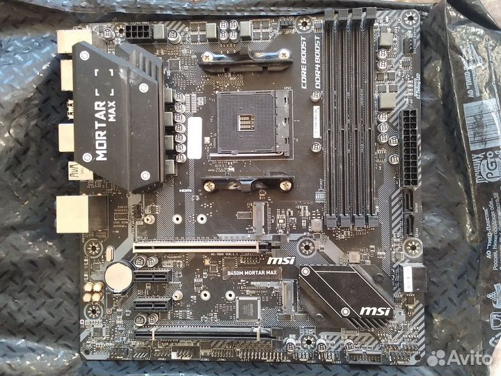 Материнская плата msi b450m mortar max