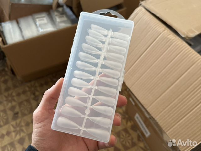 Глевые типсы 240 шт в боксе