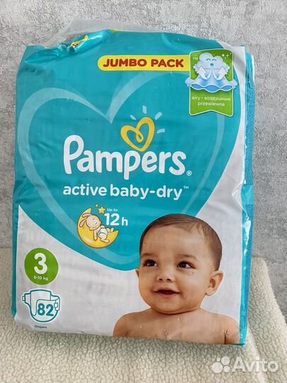 Подгузники Pampers active baby-dry размер М