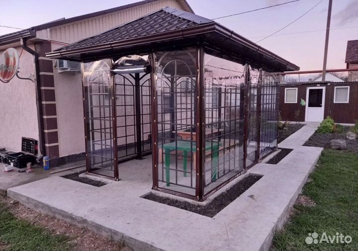 Мягкие окна для беседок террас