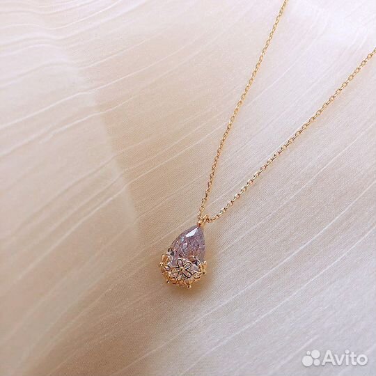 Серьги и цепочка с кулоном