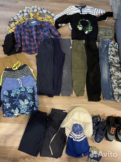 Одежда обувь пакетом на мальчика 7-8 лет 128-134