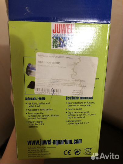Автокормушка для рыб juwel б/у отличное состояние